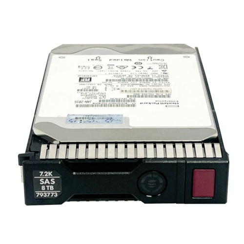 793773-001 HP 8TB 7200RPM SAS 12Gb/s Hot-Pluggable 512e 3.5-Inch Midline Hard Drive for G9 ProLiant Servers