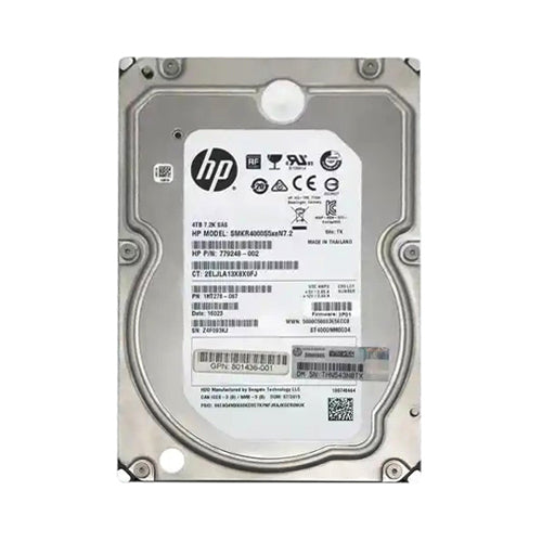 801436-001 HP 4TB 7200RPM SAS 12Gb/s 3.5-Inch Hard Drive