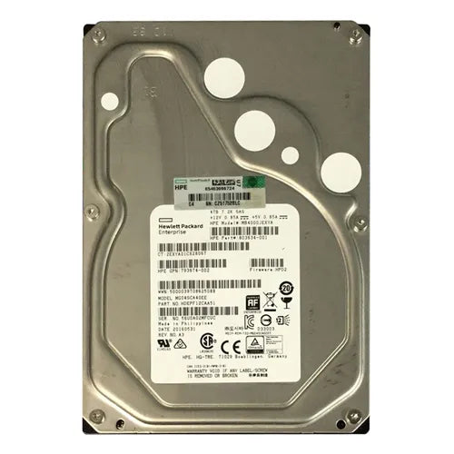 803634-001 HP 4TB 7200RPM SAS 12Gb/s Hot-Pluggable 512e 3.5-Inch Midline Hard Drive for G8 ProLiant Servers