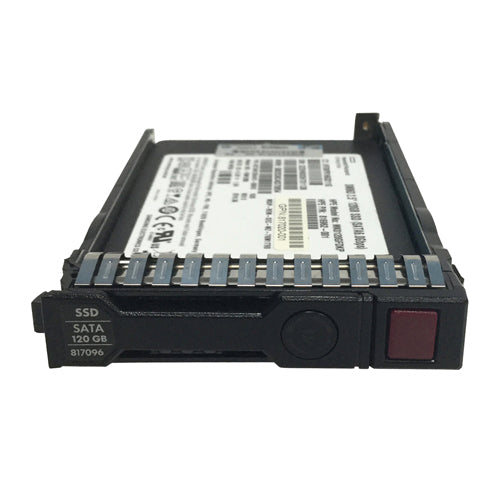 817096-001 HP 120GB Multi-Level Cell SATA 6Gb/s Hot Pluggable Mixed Use-3 SFF 2.5-Inch Solid State Drive with Smart Carrier for ProLiant DL360e Gen9