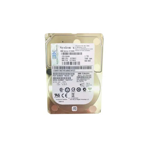 81Y3820-GEN - IBM 1TB 7200RPM SAS 6Gb/s Hot Swappable 2.5-Inch Hard Drive