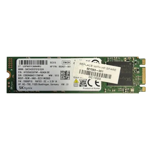827583-001 HP 256GB Triple-Level Cell SATA 6Gb/s M.2 2280 Solid State Drive