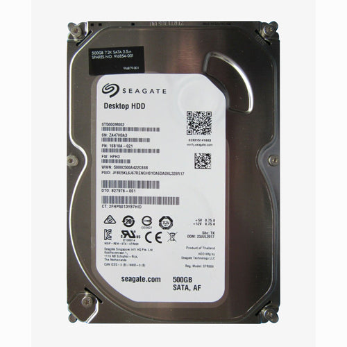 827976-001 HP 500GB 7200RPM SATA 6Gb/s 3.5-inch Hard Drive