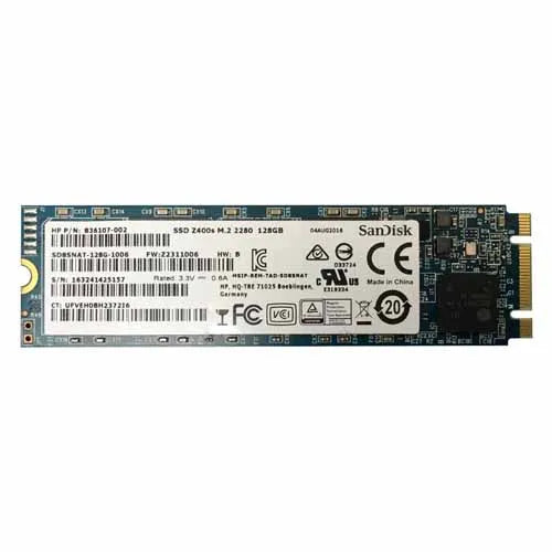 836107-002 HP 128GB SATA 6Gb/s M.2 2280 Solid State Drive