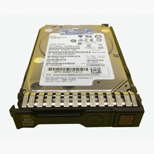 846293-001 HP 900GB 10000RPM SAS 12Gb/s Hot-Pluggable (512n) SFF 2.5-inch Enterprise Hard Drive with Smart Carrier for Gen8/10 ProLiant Server/Storage Array
