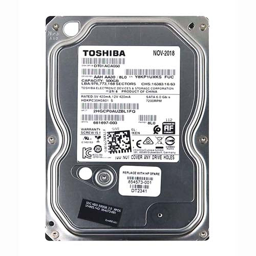 854573-001 HP 500GB 7200RPM SATA 6Gb/s 3.5-Inch Hard Drive