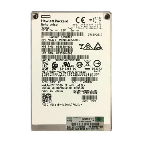 868650-001 HP 400GB SAS 12Gb/s Mixed Use 2.5-inch Solid State Drive