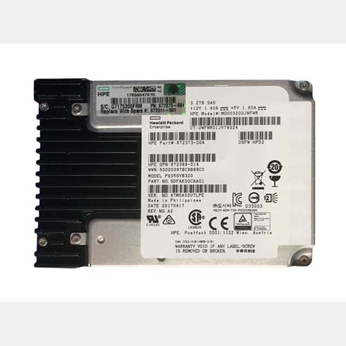 872511-001 HP 3.2TB Multi-Level Cell SAS 12Gb/s Hot Swappable Mixed Use SFF 2.5-Inch Solid State Drive with Smart Carrier for ProLiant DL380 Gen10