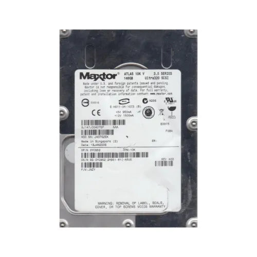 8J147J0-DEL - Dell 146GB 10000RPM Ultra320 SCSI 8MB Cache 80-Pin Low Profile 3.5-Inch Hard Drive