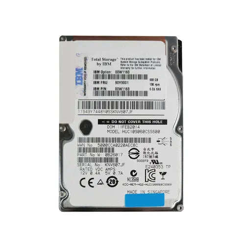 90Y9001-RFB - IBM 600GB 10000RPM SAS 6Gb/s 2.5-Inch Hard Drive