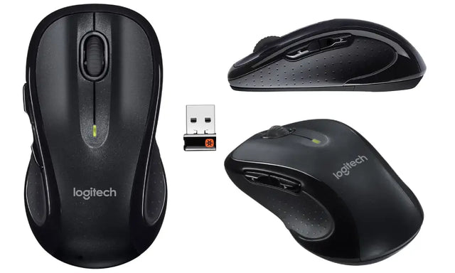 910-001822 Logitech 1-Pack 7-Buttons Radio Frequency USB Laser Mouse