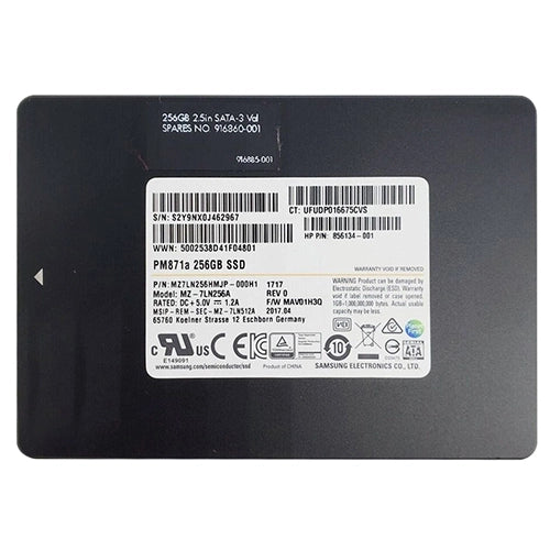 916860-001 HP 256GB Triple-Level Cell SATA 6Gb/s 2.5-Inch Solid State Drive