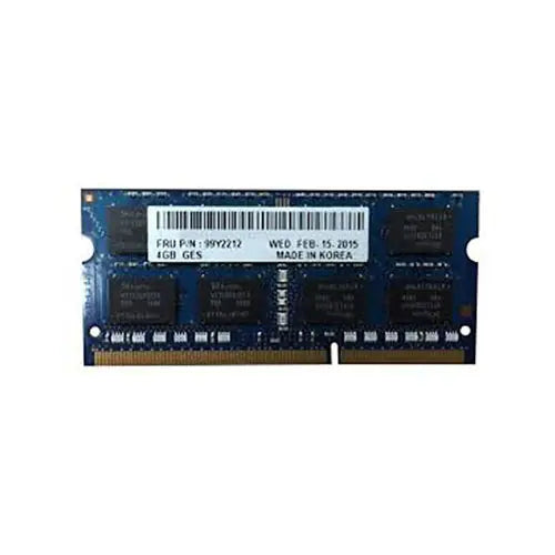 99Y2212 - IBM 4GB DDR3-1600MHz PC3-12800 non-ECC Unbuffered CL11 204-Pin SoDimm Dual Rank Memory Module