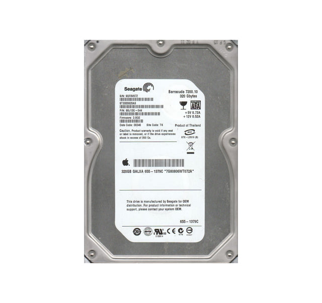 320GB 7200RPM SATA 3Gb/s 8MB Cache 2.5-Inch Hard Drive