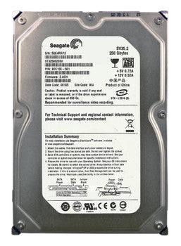 Seagate - 9DC13E-501 - 250GB 7200RPM SATA 3.0 Gbps 3.5 8MB Cache Hard Drive"