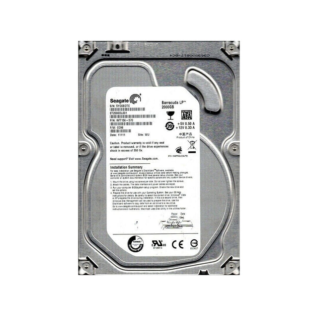BarraCuda LP Series 2TB 5900RPM SATA 3Gb/s 32MB Cache CE 3.5-Inch Hard Drive