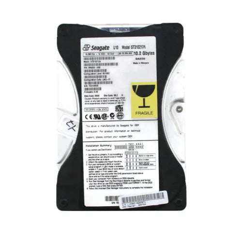 9R5002-003-1 - Seagate 10.2GB 5400RPM IDE Ultra ATA/66 (ATA-5) 512KB Cache (CE) 3.5-Inch Hard Drive