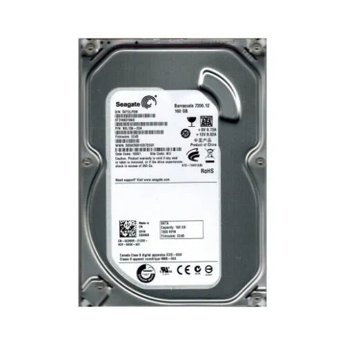 9SL13A-034-DELL - Dell BarraCuda 7200.12 Series 160GB 7200RPM SATA 3Gb/s 8MB Cache (RoHS) 3.5-Inch Hard Drive