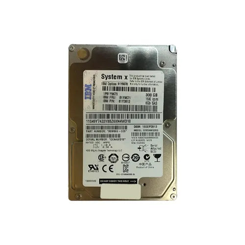 9SW066-039-IBM - IBM 300GB 15000RPM SAS 6Gb/s 64MB Cache (CE) 2.5-Inch Hard Drive