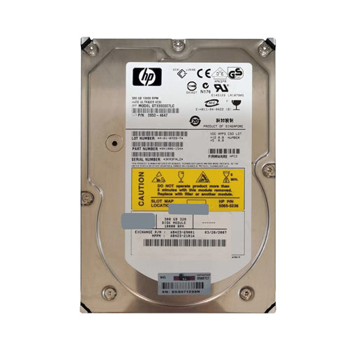 AB423-2101A HP 300GB 10000RPM Ultra320 SCSI Hot-Pluggable 80-Pin LVD 3.5-inch Hard Drive