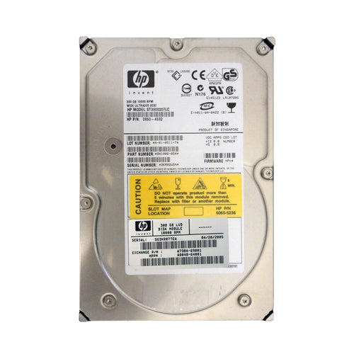 AD048-64001 HP 300GB 10000RPM Ultra320 SCSI Hot-Pluggable 80-Pin LVD 3.5-inch Hard Drive
