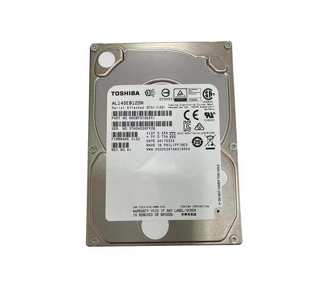 AL14SEB120N - Toshiba 1.2TB 10000RPM SAS 12Gb/s 2.5-Inch Hard Drive