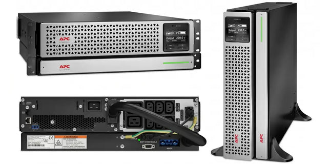 SRTL3000RMXLI APC Smart-UPS On-Line 3kVA Lithium-ion Rackmount 3U 230V 6x C13+2x C19 IEC outlets SmartSlot Extended runtime W/ rail kit