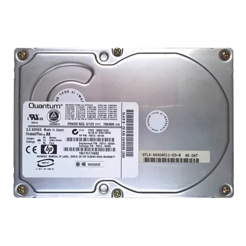 AS40A101 HP 40GB 7200RPM IDE Ultra ATA/100 (ATA-6) 3.5-Inch Hard Drive