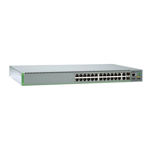 AT-8100S/24-10 Allied Telesis 8100 AT-8100S/24 24 x Ports 100Base-TX + 2 x Ports Combo SFP Layer 4 Managed Fast Ethernet Network Switch