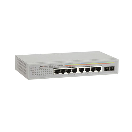 AT-FS709FC-40 Allied Telesis FS700 Series 8 x Ports 10/100Base-TX Rack-mountable Layer 2 Unmanaged Fast Ethernet Network Switch
