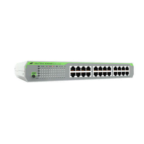 AT-FS710/24-20 Allied Telesis FS710 Series 24 x Ports 10/100Base-TX Rack-mountable Layer 2 Unmanaged Fast Ethernet Network Switch