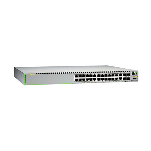 AT-GS924MPX Allied Telesis CentreCOM GS900MPX 24 x Ports PoE+ 1000Base-T + 2 x Ports Combo SFP + 2 x Ports SFP+ Layer 2 Managed Rack-mountable Stackable Gigabit Ethernet Network Switch