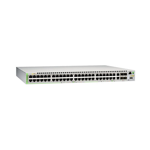 AT-GS948MPX-10 Allied Telesis CentreCOM GS900MPX AT-GS948MPX 48 x Ports PoE+ 1000Base-T + 2 x Ports Combo SFP + 2 x Ports SFP+ Layer 3 Managed Stackable Gigabit Ethernet Network Switch