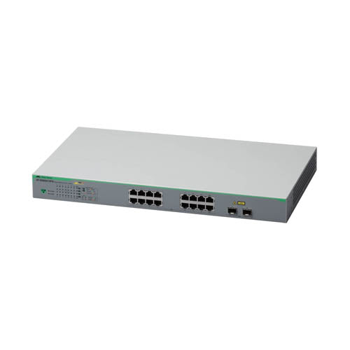 AT-GS950/16PS Allied Telesis GS950 16 x Ports PoE+ 1000Base-T + 2 x Ports SFP Layer 2 Managed Rack-mountable Gigabit Ethernet Network Switch