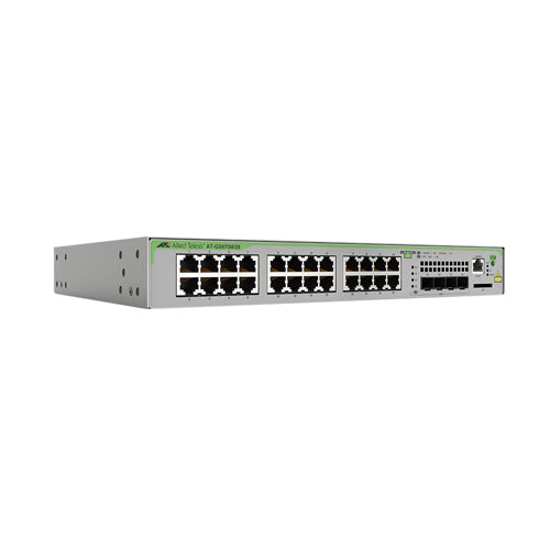 AT-GS970M/28-20 Allied Telesis CentreCOM GS970M Series 24 x Ports 1000Base-T + 2 x Ports SFP Rack-mountable Layer 3 Managed Gigabit Ethernet Network Switch