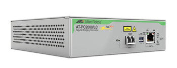 Allied Telesis - AT-PC2000/LC-60 - PoE+ to Fiber Switching Network RJ-45 1x PoE+ RJ-45 Ports 1x LC Ports Multi-mode Gigabit Ethernet 10/100/1000Base-T 100