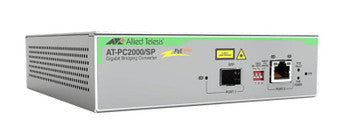 Allied Telesis - AT-PC2000/SP - 1Gbps Fast Ethernet 10/100/1000-T 850nm RJ-45/SFP Connector Fiber Media Converter