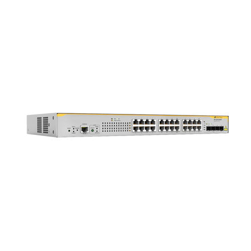 AT-X210-24GT-40 Allied Telesis x210 Series 20 x Ports 1000Base-T + 4 x Ports SFP Combo Rack-mountable Layer 2+ Managed Gigabit Ethernet Network Switch