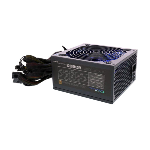 ATX-JP1000W Apevia 1000-Watts 115-230V AC 8A 50-60Hz 24-Pin ATX 80-Plus Bronze Power Supply