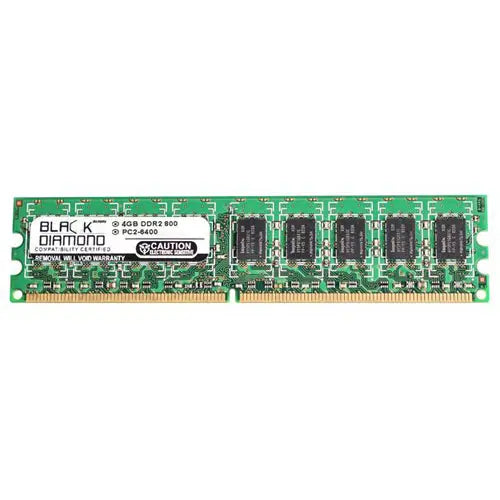 BD4G800MDE16 - Black Diamond 4GB DDR2-800 MHz PC2-6400 ECC CL6 240-pin DIMM 1.8V 2Rx8 Memory Module