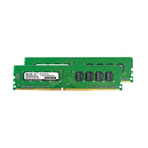 BD8GX22666MQ22 - Black Diamond 16GB Kit (2x8GB) DDR4-2666MHz PC4-21300 Non-ECC Unbuffered CL19 288-Pin UDIMM 1.2V Dual Rank Memory Module