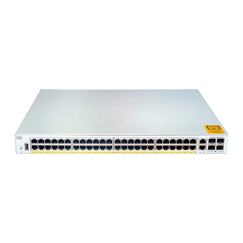 C1000-48FP-4G-L-RF Cisco Catalyst 1000 Series 48 x Ports PoE+ 10/100/1000BaseT + 4 x SFP Ports Layer 2 Managed Gigabit Ethernet Network Switch