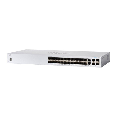 CBS350-24S-4G-NA Cisco Business 350 24 x Ports PoE+ 10/100/1000Base-T + 4 x SFP Ports Layer 2 Managed Rack-mountable Gigabit Ethernet Switch