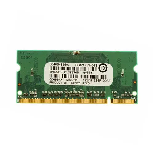 CC409-60001 - HP 128MB DDR2 200-Pin SoDimm Memory for Color LaserJet CP3505/CP3520/CM3530