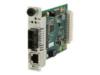 CFETF1018-105 Transition 100Base-TX (RJ-45) to 100Base-FX 1300 NM Multi-Mode (MT-RJ) 2 Kilometers/1.2 Miles for Fast Ethernet Point System Slide-in-module Media Converter