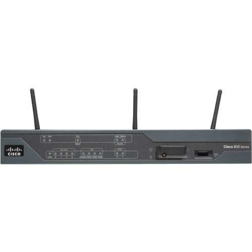 880 Series IEEE 802.11n 2.4GHz 100Mb/s 4 x LAN Ports 10Base-T/100Base-TX 1 x WAN Ports 10Base-T/100Base-TX 3 x Antennas Integrated Services Router