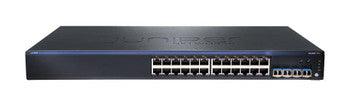 Juniper Networks - COMX110BRA - Juniper 24-Ports 10/ 100/ 1000Base-T Ethernet Switch with Power over Ethernet (PoE) and 4 SFP GbE Uplink Ports + 550 W AC PSU (450 W for Po