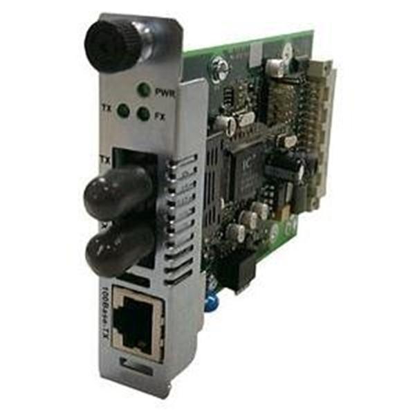 CRMFE1015-200 Transition 100Base-TX (RJ-45) to 100Base-FX 1310 NM Single-Mode (SC) 40 Kilometers/24.9 Miles for Fast Ethernet Slide-In-Module Media Converter