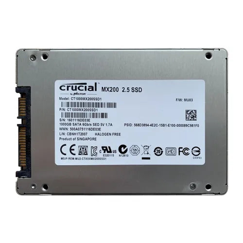 CT1000MX200SSD1 Crucial MX200 1TB Multi-Level Cell SATA 6Gb/s 2.5-Inch Solid State Drive