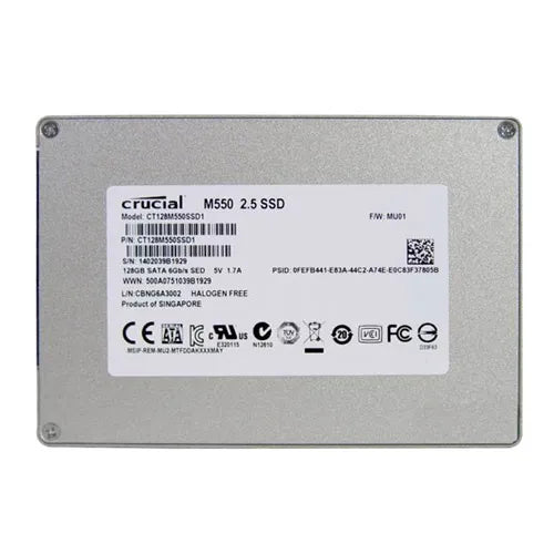 CT128M550SSD1 Crucial M550 128GB Multi-Level Cell SATA 6Gb/s 2.5-Inch Solid State Drive